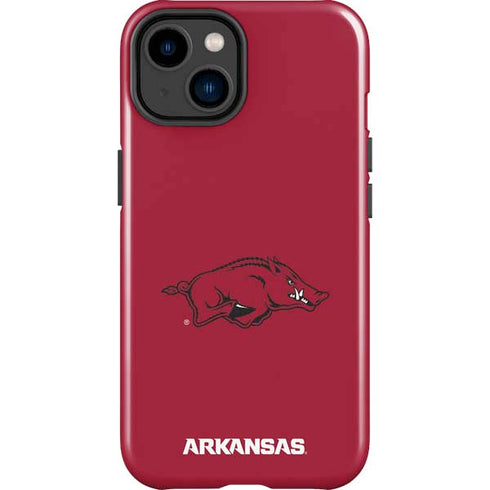 University of Arkansas-Fayetteville Razorbacks Red Logo iPhone 15 Impact Case